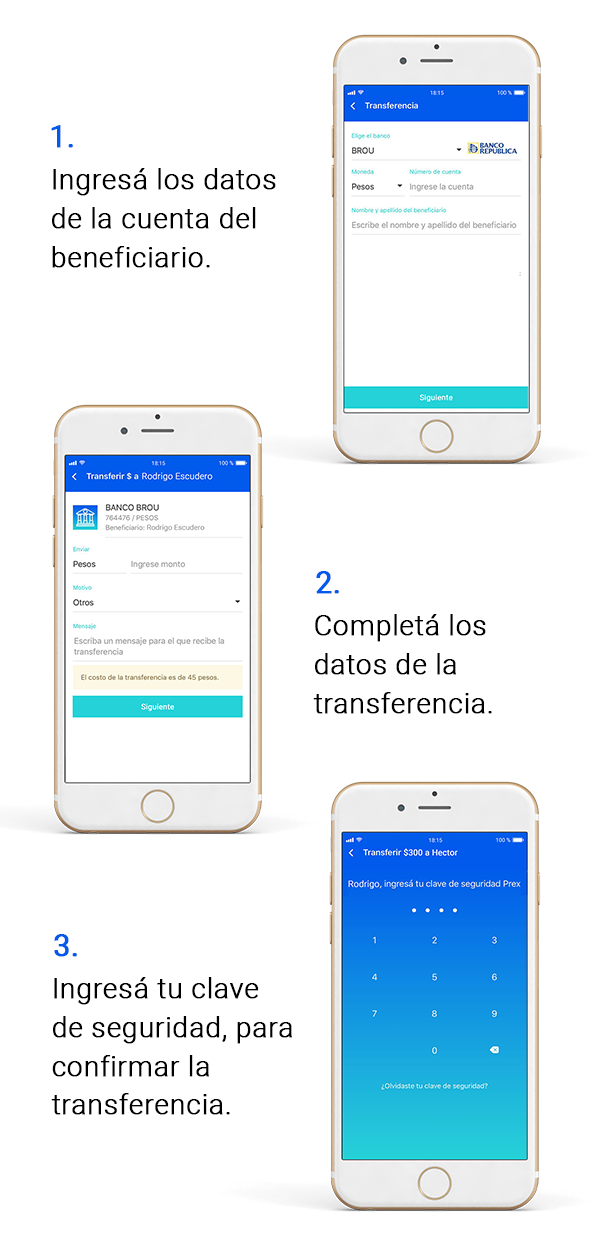 Descargá la App para realizar las transferencias