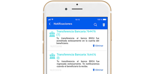 Descargá la App para realizar las transferencias